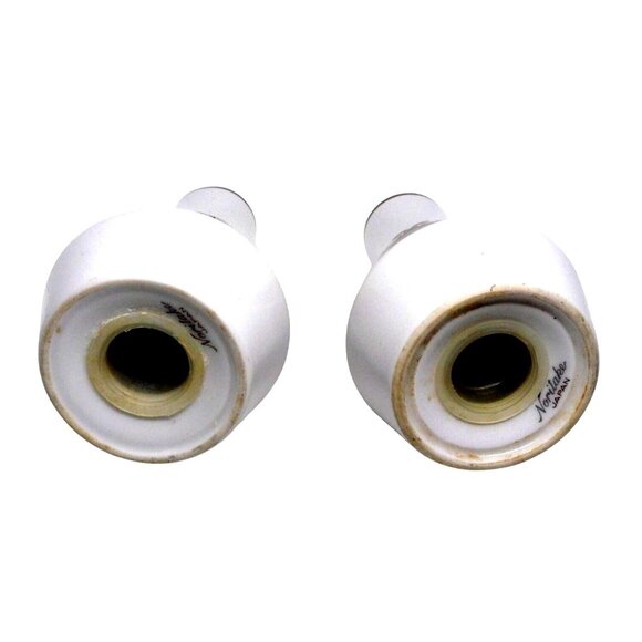 Rare Discontinued Noritake Progression China Protea 9067 Salt Pepper Shakers MCM - Picture 2 of 6